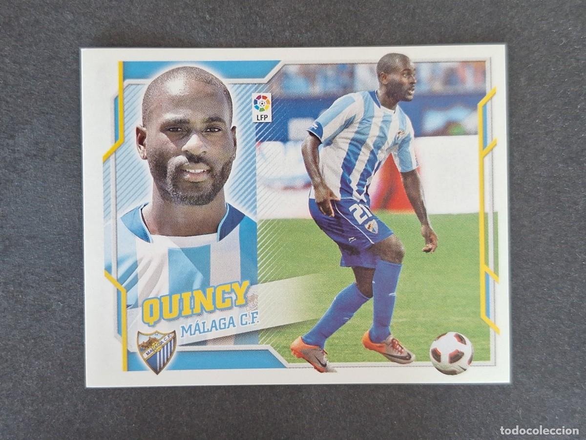 Cromos de f&uacute;tbol: L4 QUINCY MALAGA C. F. FICHAJE 45 LIGA ESTE 2010 2011 10 11 NUNCA PEGADO SIN PEGAR