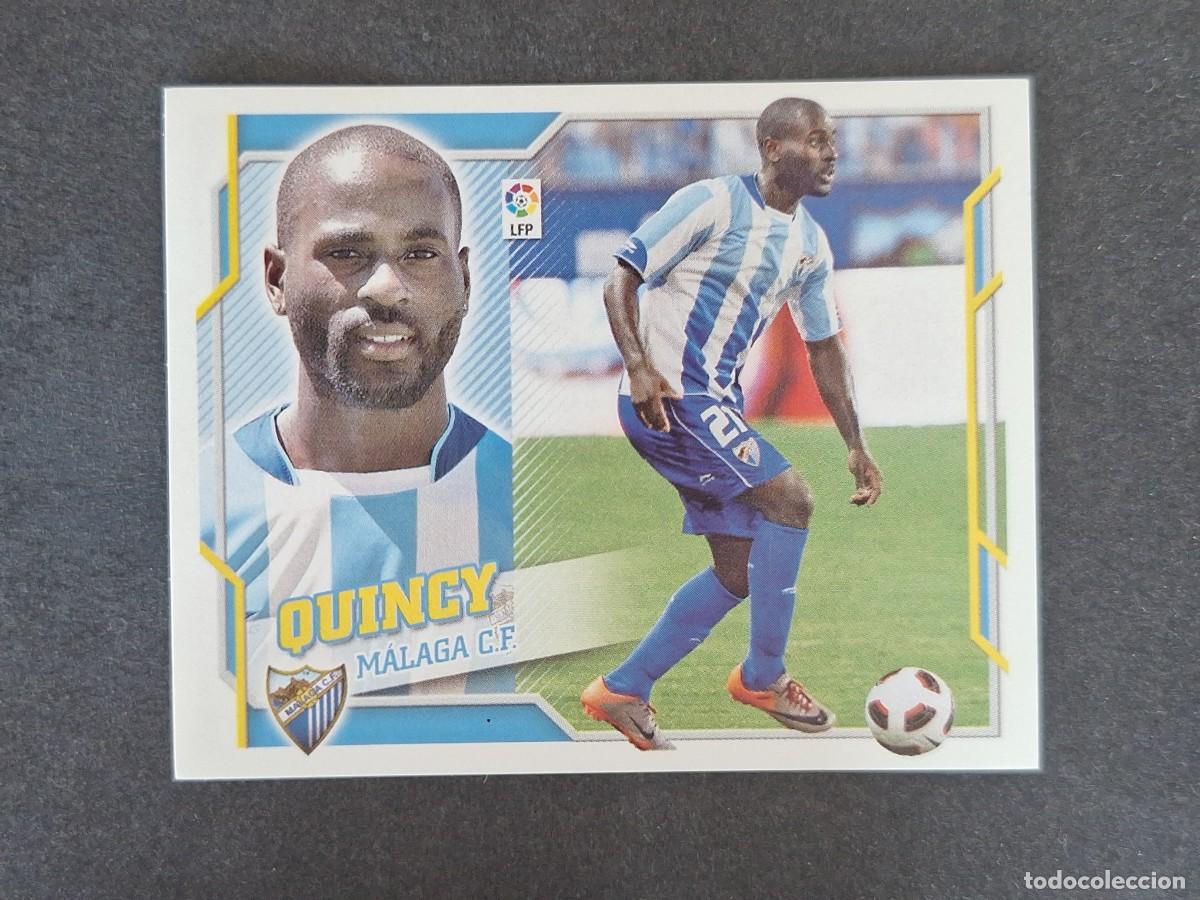 Cromos de f&uacute;tbol: L4 QUINCY MALAGA C. F. FICHAJE 45 LIGA ESTE 2010 2011 10 11 NUNCA PEGADO SIN PEGAR