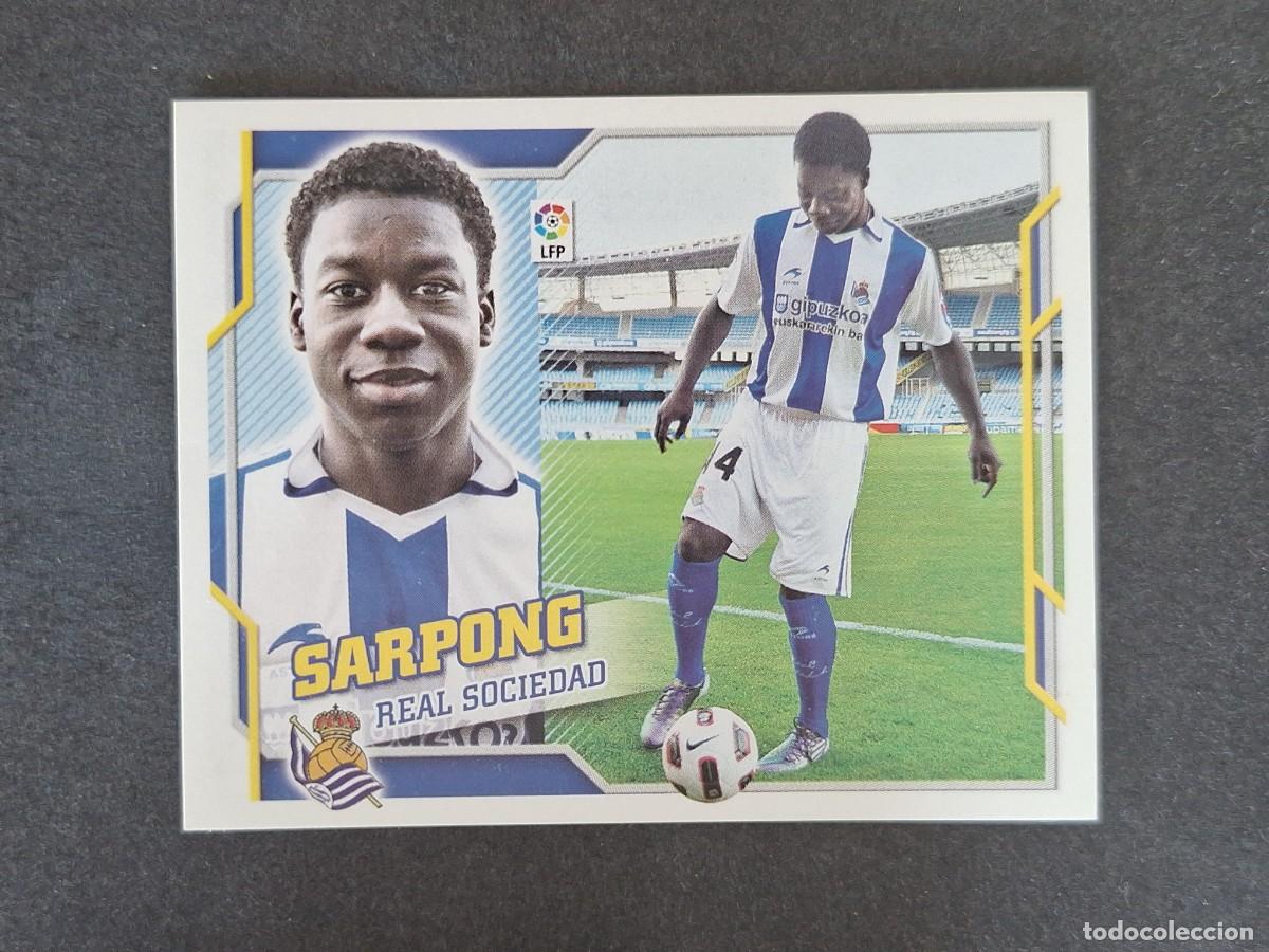 Fu&szlig;ball-Sticker: L4 SARPONG REAL SOCIEDAD FICHAJE 47 LIGA ESTE 2010 2011 10 11 NUNCA PEGADO SIN PEGAR