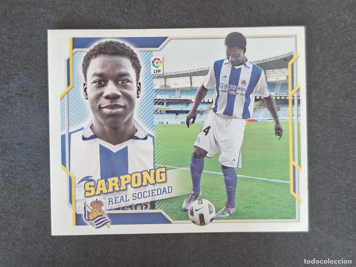 Fu&szlig;ball-Sticker: L4 SARPONG REAL SOCIEDAD FICHAJE 47 LIGA ESTE 2010 2011 10 11 NUNCA PEGADO SIN PEGAR