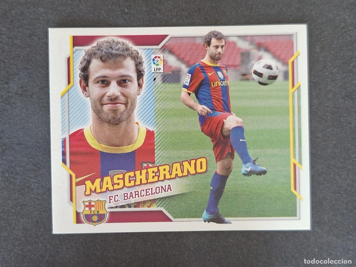 Fu&szlig;ball-Sticker: L4 MASCHERANO F. C. BARCELONA FICHAJE 49 LIGA ESTE 2010 2011 10 11 NUNCA PEGADO SIN PEGAR
