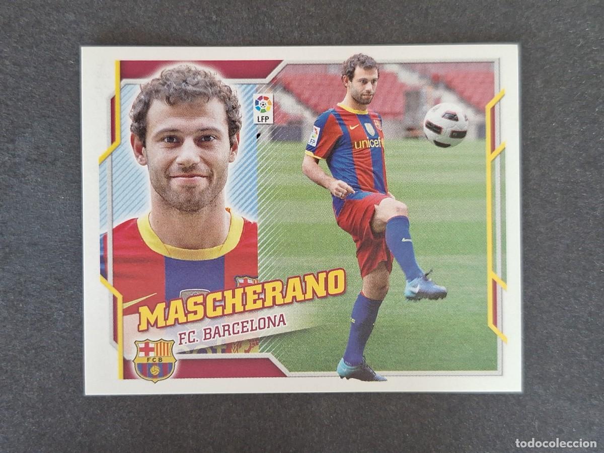 Fu&szlig;ball-Sticker: L4 MASCHERANO F. C. BARCELONA FICHAJE 49 LIGA ESTE 2010 2011 10 11 NUNCA PEGADO SIN PEGAR