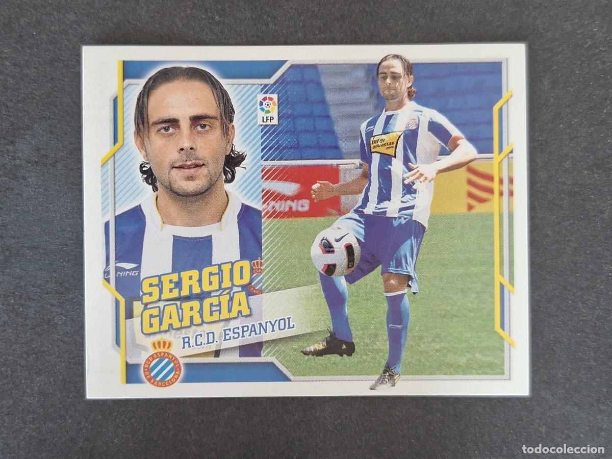 Fu&szlig;ball-Sticker: L4 SERGIO GARCIA R. C. D. ESPA&Ntilde;OL FICHAJE 50 LIGA ESTE 2010 2011 10 11 NUNCA PEGADO SIN PEGAR