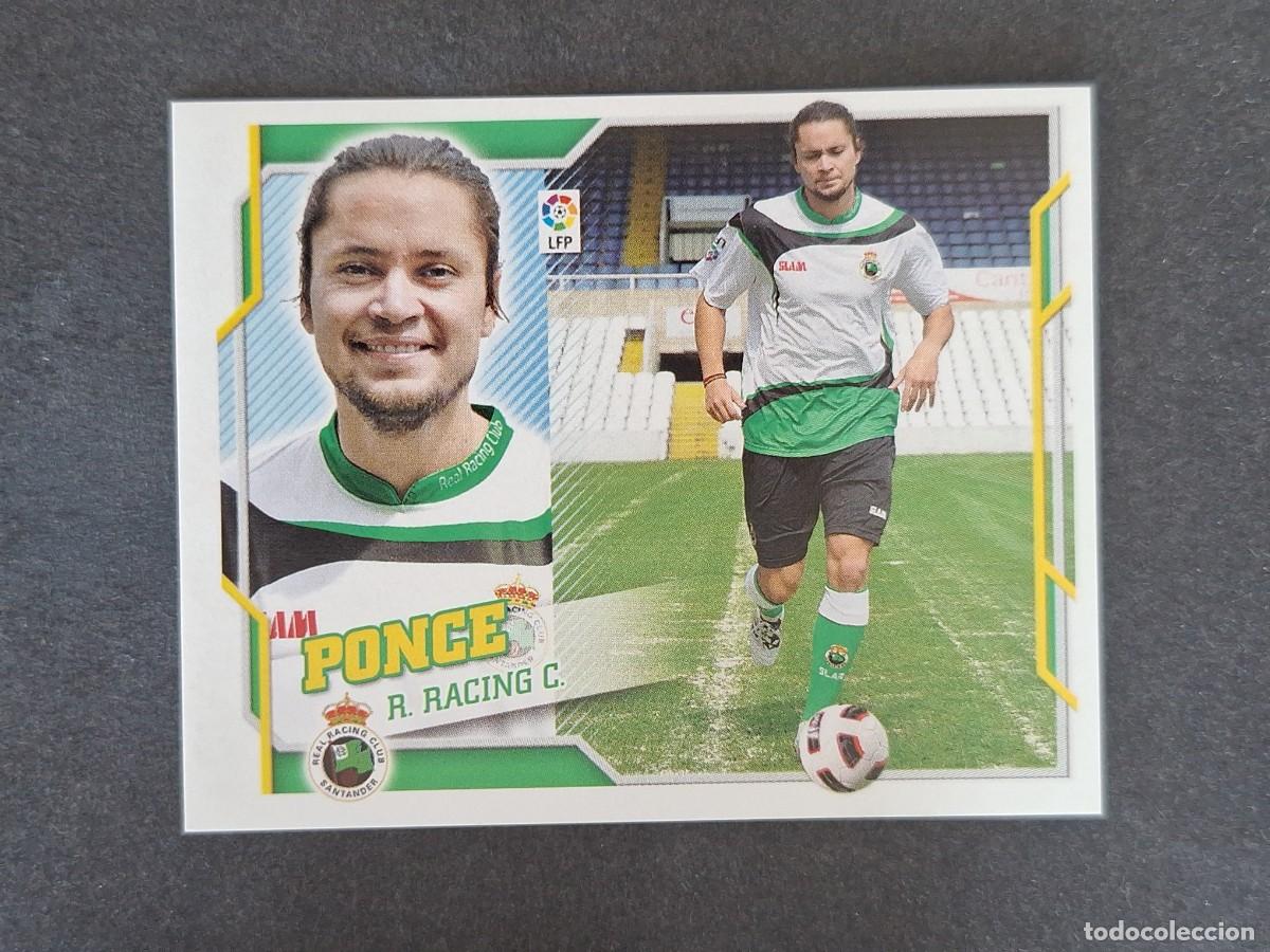 Cromos de f&uacute;tbol: L4 PONCE RACING DE SANTANDER FICHAJE 59 LIGA ESTE 2010 2011 10 11 NUNCA PEGADO SIN PEGAR