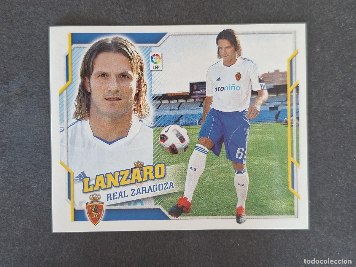 Cromos de f&uacute;tbol: L4 LANZARO REAL ZARAGOZA FICHAJE 60 LIGA ESTE 2010 2011 10 11 NUNCA PEGADO SIN PEGAR