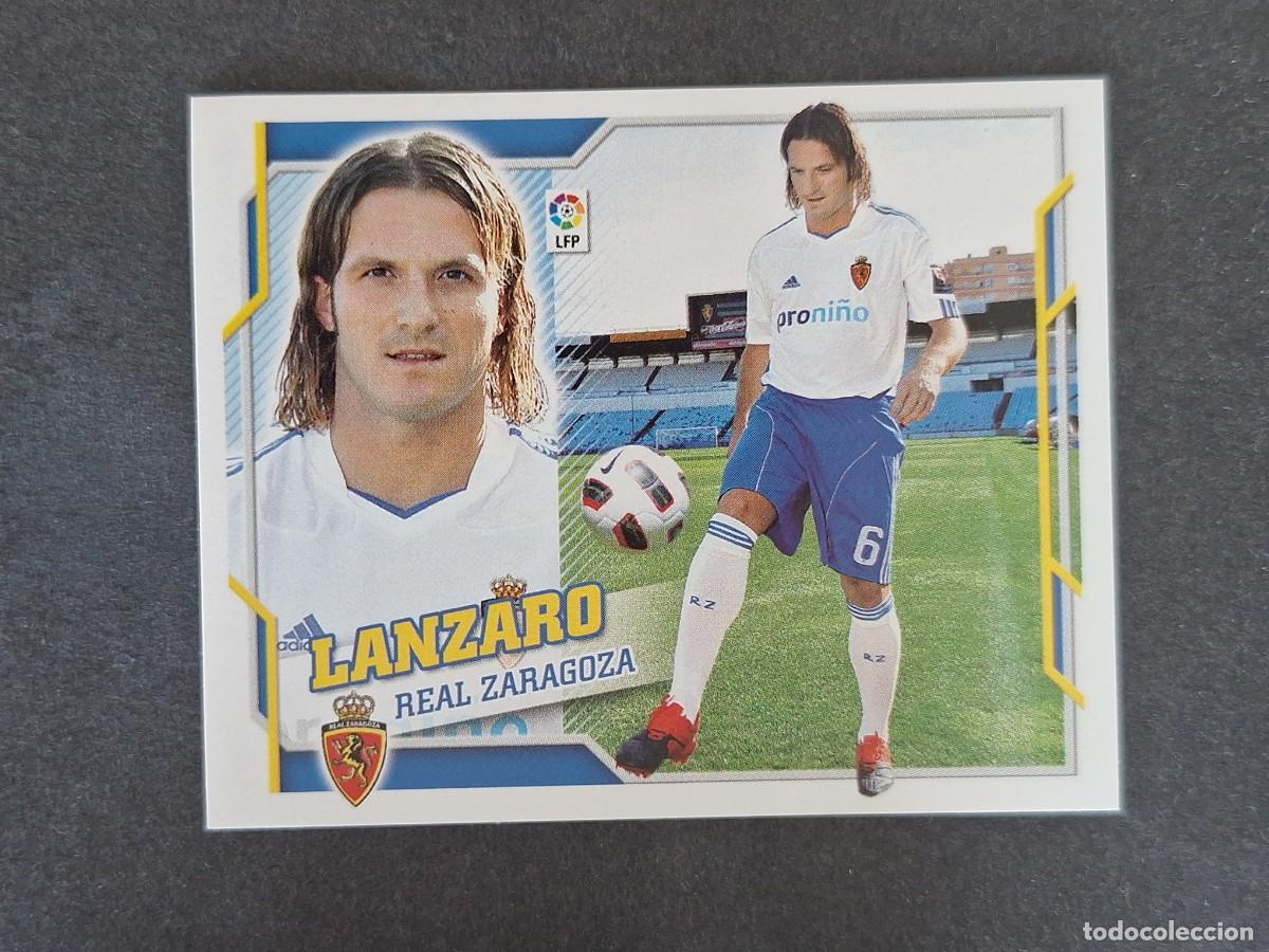 Cromos de f&uacute;tbol: L4 LANZARO REAL ZARAGOZA FICHAJE 60 LIGA ESTE 2010 2011 10 11 NUNCA PEGADO SIN PEGAR