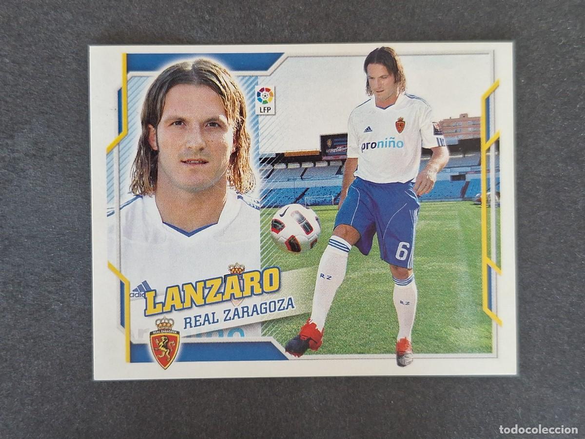 Cromos de f&uacute;tbol: L4 LANZARO REAL ZARAGOZA FICHAJE 60 LIGA ESTE 2010 2011 10 11 NUNCA PEGADO SIN PEGAR