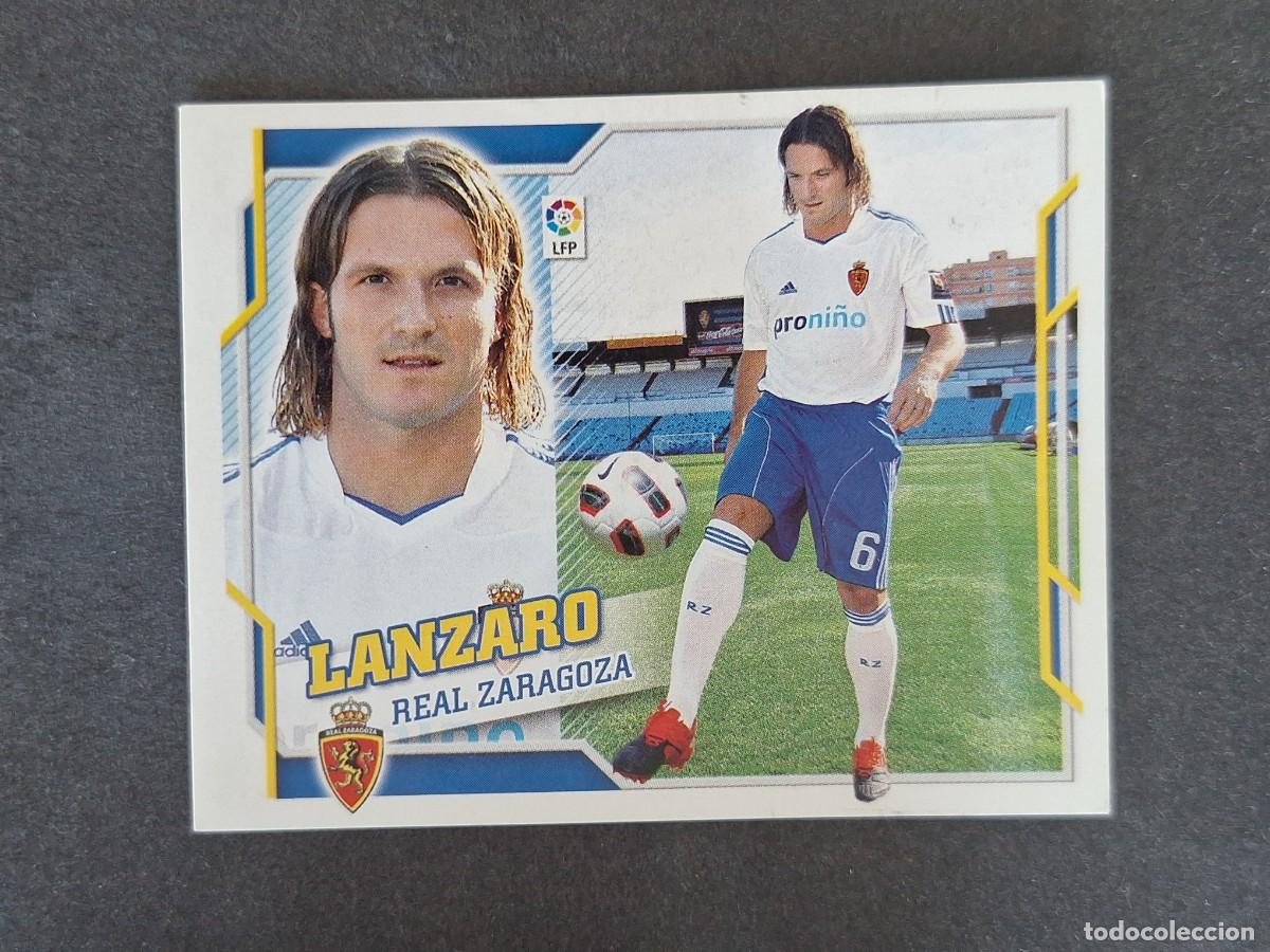 Cromos de f&uacute;tbol: L4 LANZARO REAL ZARAGOZA FICHAJE 60 LIGA ESTE 2010 2011 10 11 NUNCA PEGADO SIN PEGAR