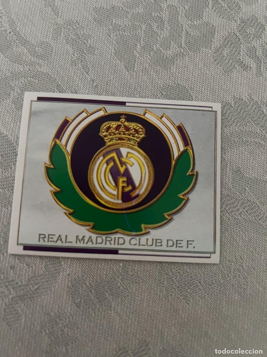 Cromos de f&uacute;tbol: ESCUDO REAL MADRID SIN PEGAR LIGA ESTE 1996 1997