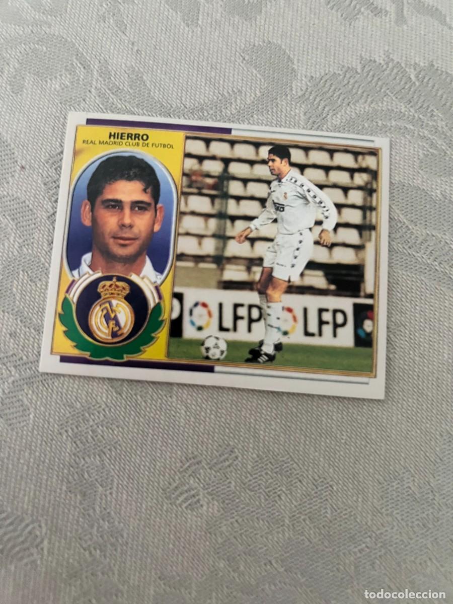 Cromos de f&uacute;tbol: HIERRO REAL MADRID SIN PEGAR LIGA ESTE 1996 1997