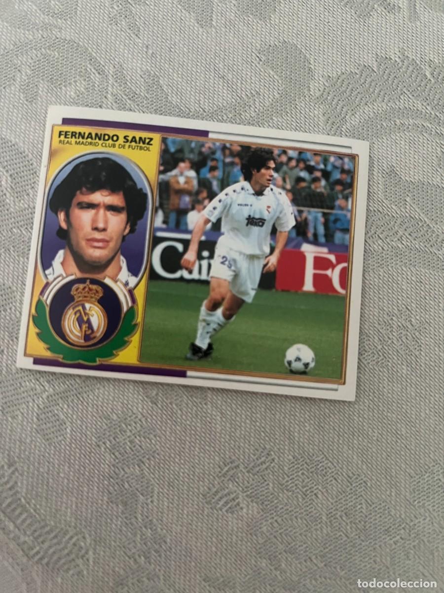 Cromos de f&uacute;tbol: FERNANDO SANZ REAL MADRID SIN PEGAR LIGA ESTE 1996 1997