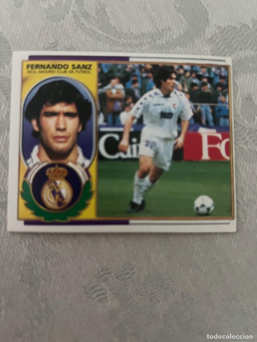 Cromos de f&uacute;tbol: FERNANDO SANZ REAL MADRID SIN PEGAR LIGA ESTE 1996 1997