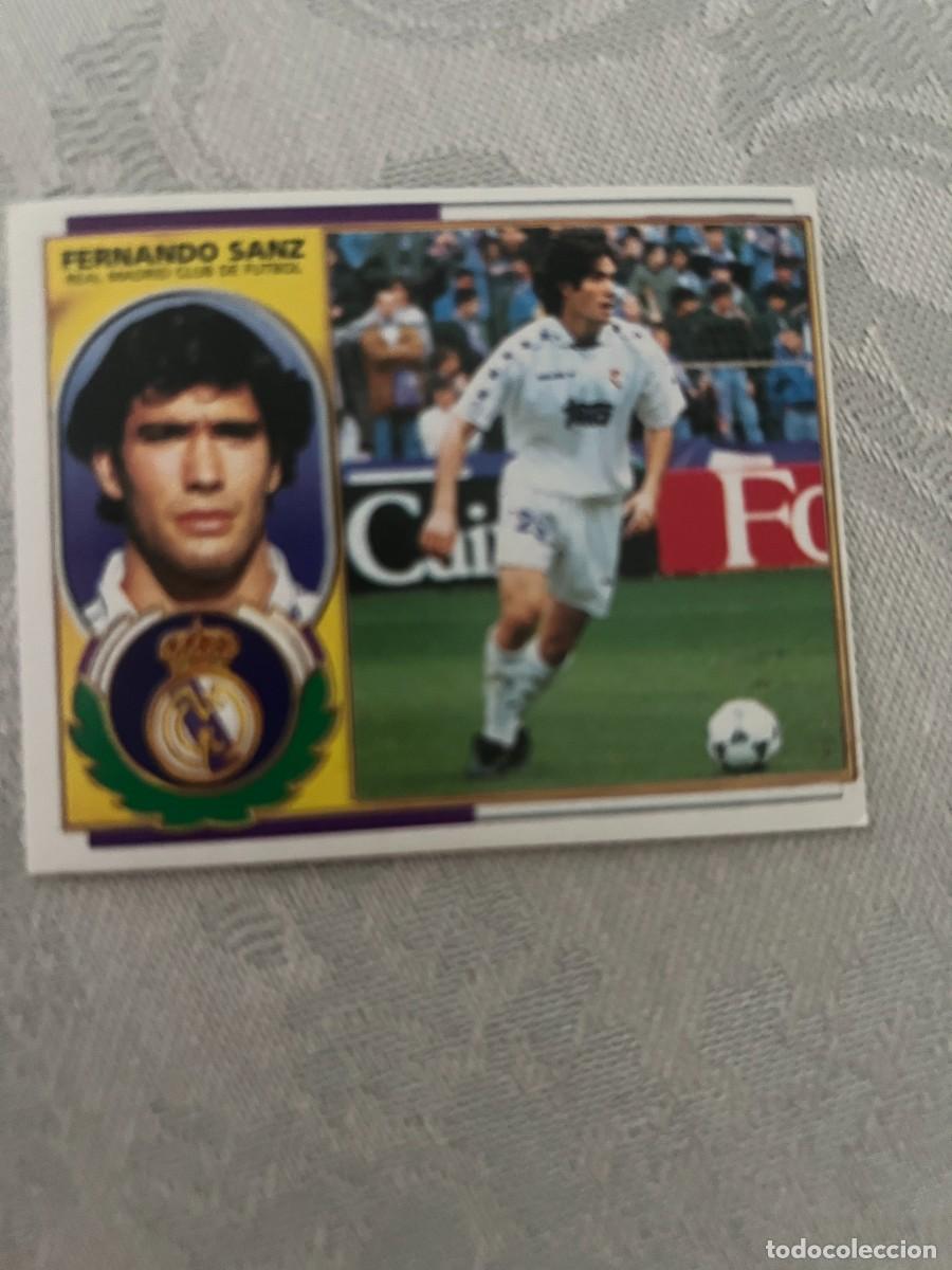 Cromos de f&uacute;tbol: FERNANDO SANZ REAL MADRID SIN PEGAR LIGA ESTE 1996 1997