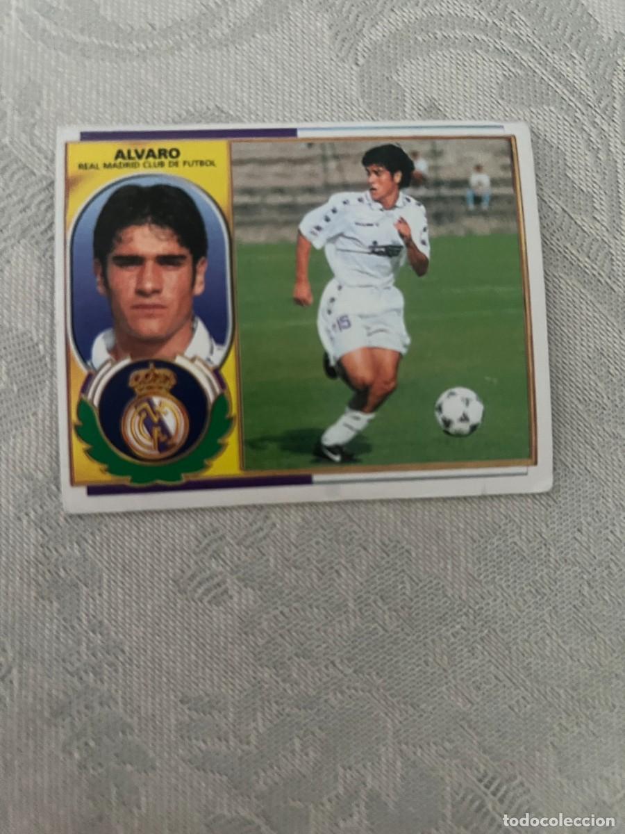 Cromos de f&uacute;tbol: &Aacute;LVARO REAL MADRID SIN PEGAR LIGA ESTE 1996 1997
