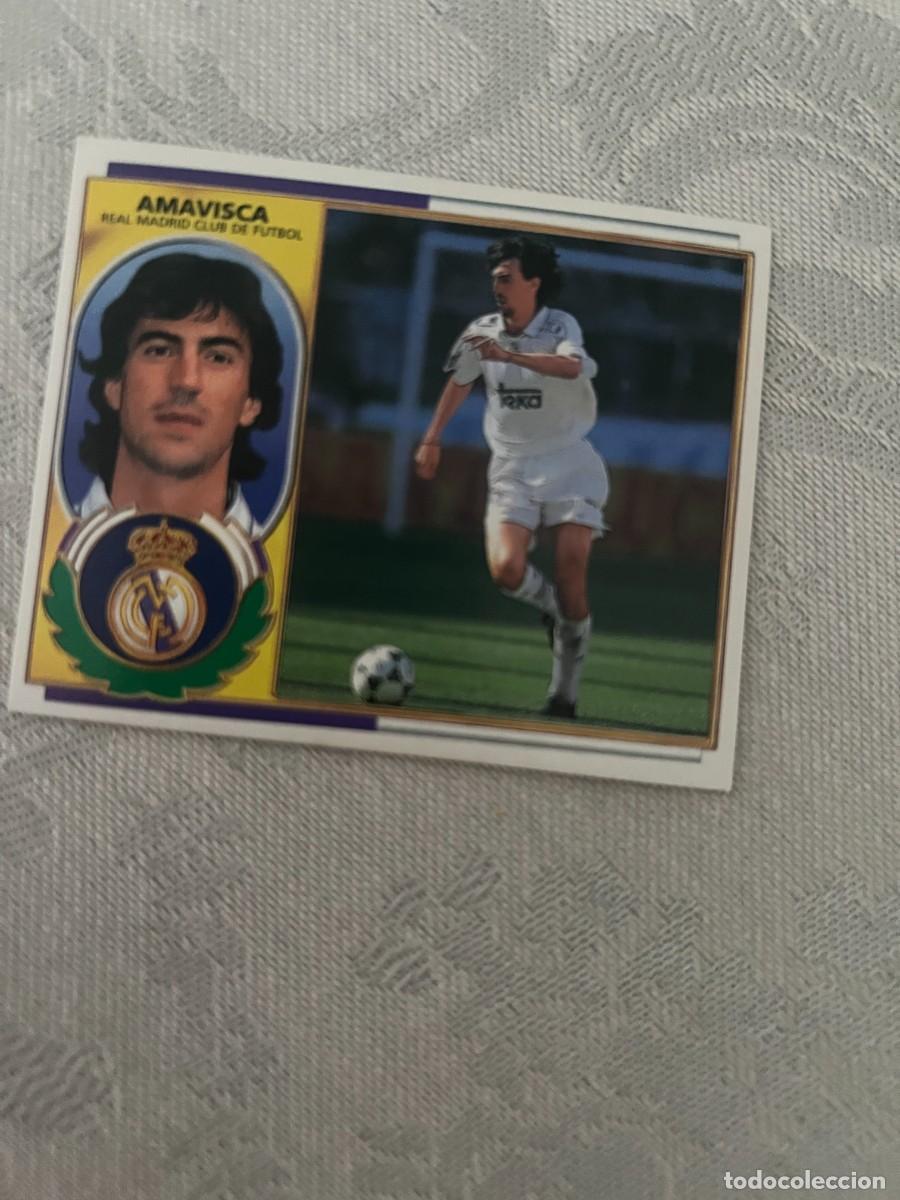 Cromos de f&uacute;tbol: AMAVISCA REAL MADRID SIN PEGAR LIGA ESTE 1996 1997