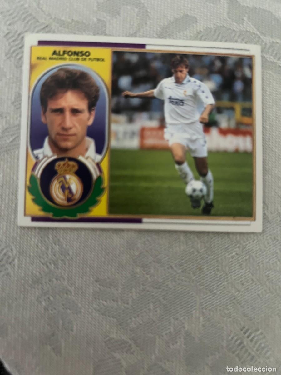 Cromos de f&uacute;tbol: ALFONSO BAJA REAL MADRID SIN PEGAR LIGA ESTE 1996 1997
