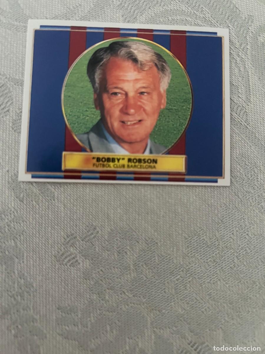 Cromos de f&uacute;tbol: BOBBY ROBSON ENTRENADOR BARCELONA SIN PEGAR LIGA ESTE 1996 1997