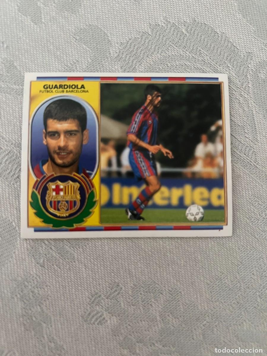 Cromos de f&uacute;tbol: GUARDIOLA BARCELONA SIN PEGAR LIGA ESTE 1996 1997