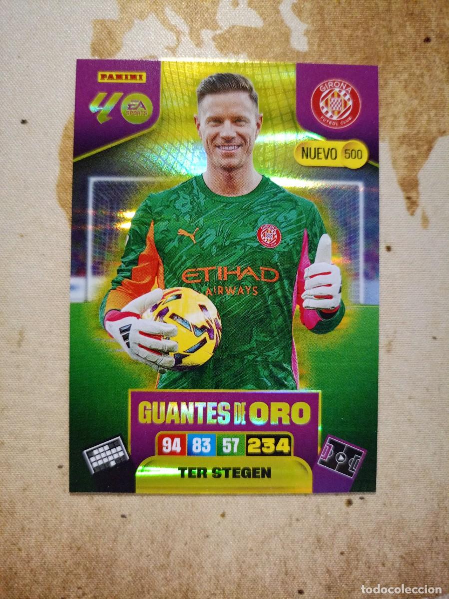 Cromos de f&uacute;tbol: Guantes de Oro 500 TER STEGEN Adrenalyn 2025-26