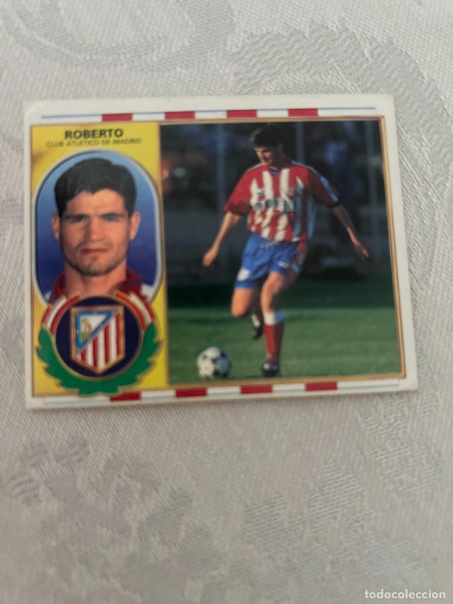 Cromos de f&uacute;tbol: ROBERTO AT MADRID SIN PEGAR LIGA ESTE 1996 1997