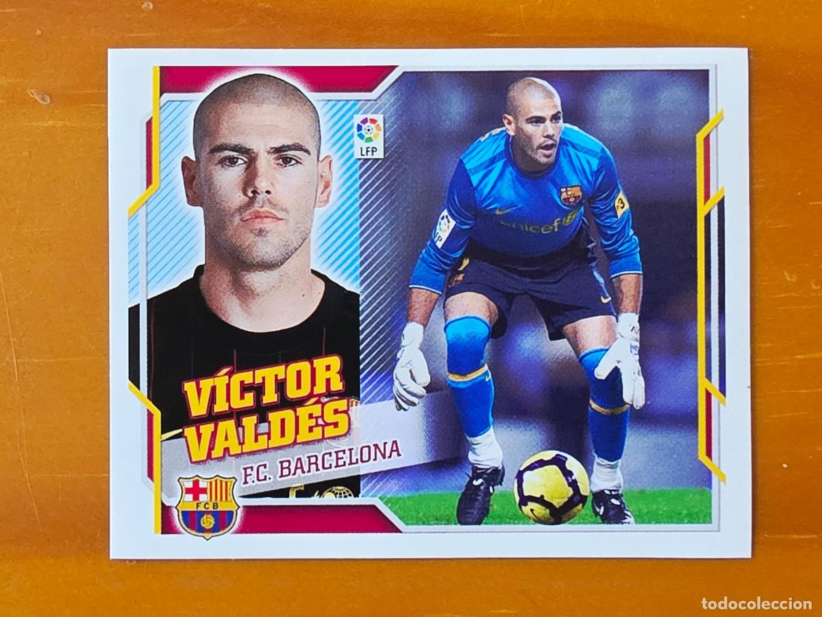 Cromos de f&uacute;tbol: 1 V&iacute;ctor Vald&eacute;s, FC Barcelona, Panini Ediciones Liga Este 2010 2011 10 11
