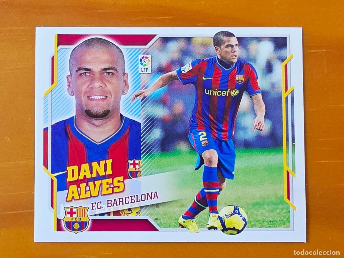 Cromos de f&uacute;tbol: 3 Dani Alves, FC Barcelona, Panini Ediciones Liga Este 2010 2011 10 11