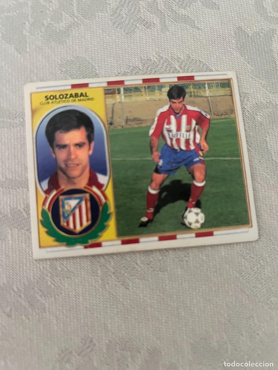 Cromos de f&uacute;tbol: SOLOZABAL AT DE MADRID SIN PEGAR LIGA ESTE 1996 1997