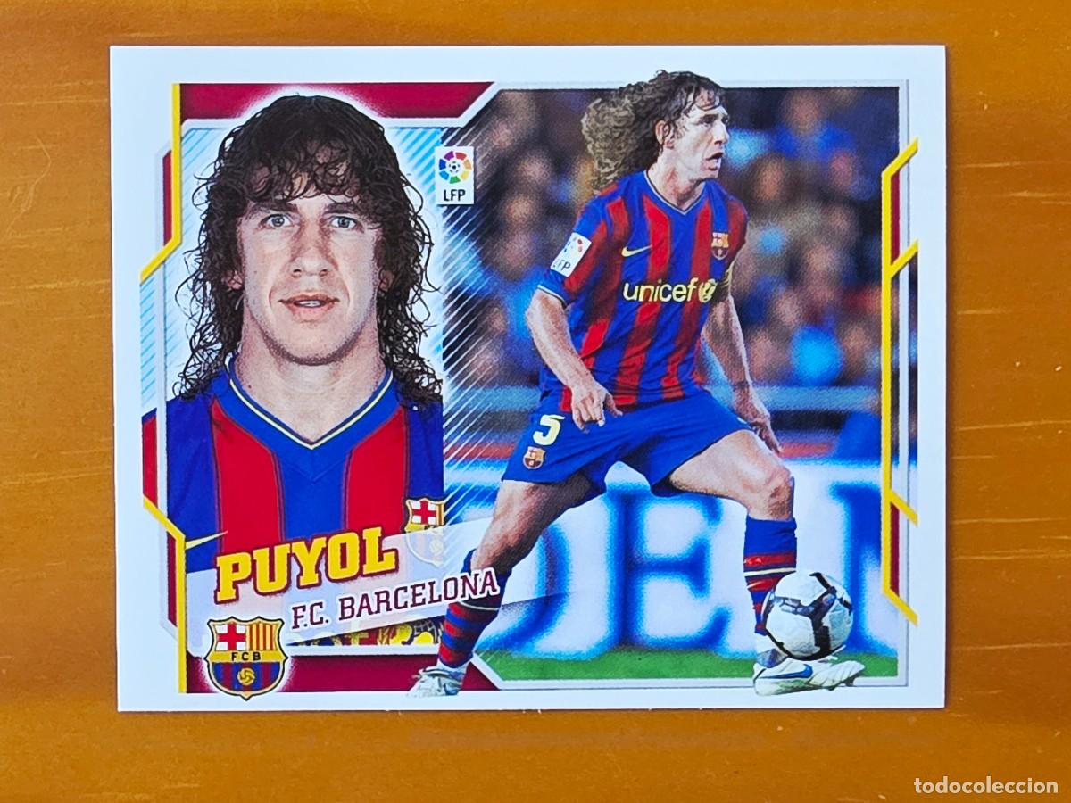 Cromos de f&uacute;tbol: 4 A Carles Puyol, FC Barcelona, Panini Ediciones Liga Este 2010 2011 10 11