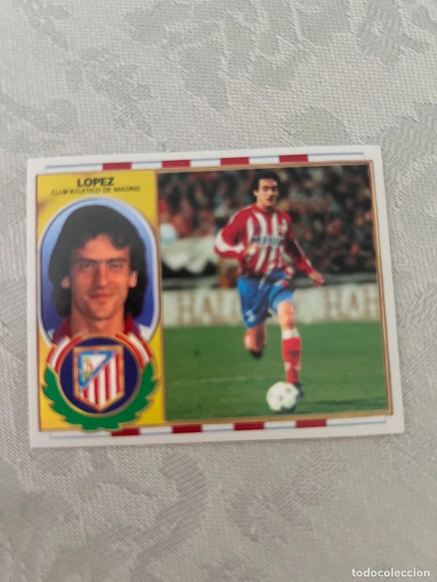 Cromos de f&uacute;tbol: LOPEZ ATLETICO MADRID SIN PEGAR LIGA ESTE 1996 1997