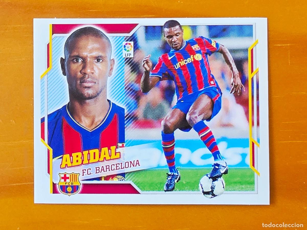 Cromos de f&uacute;tbol: 7 &Eacute;ric Abidal, FC Barcelona, Panini Ediciones Liga Este 2010 2011 10 11