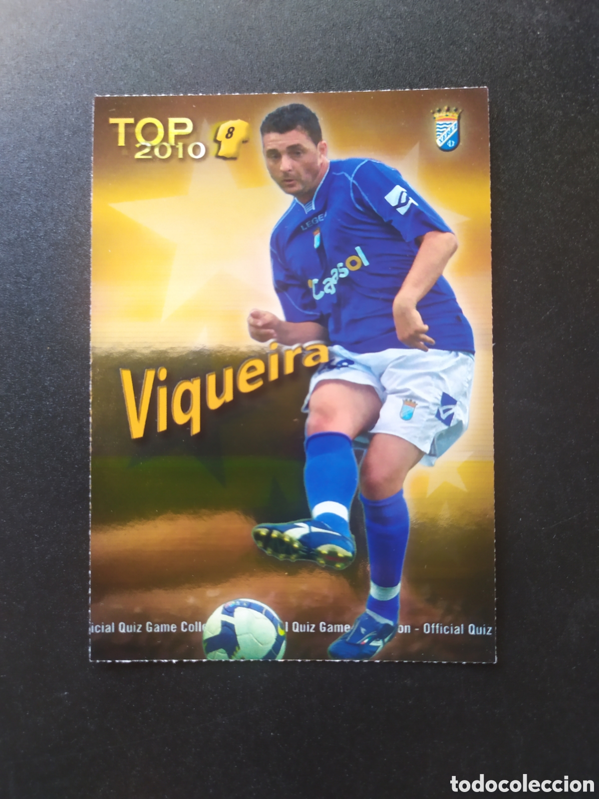 Cromos de f&uacute;tbol: Mundicromo fichas Liga 2009 2010 09 10 Viqueira top brillo dorado n&deg; 611 Xerez