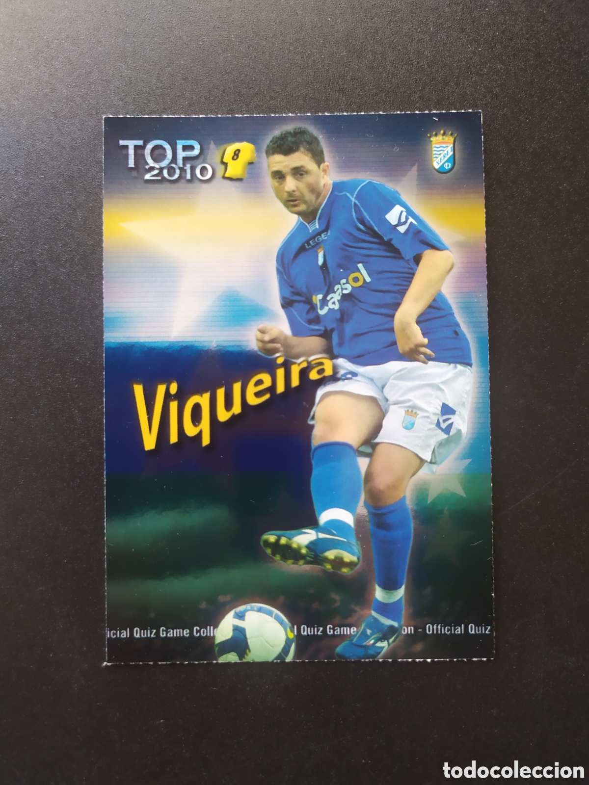 Cromos de f&uacute;tbol: Mundicromo fichas Liga 2009 2010 09 10 Viqueira top brillo azul n&deg; 611 Xerez