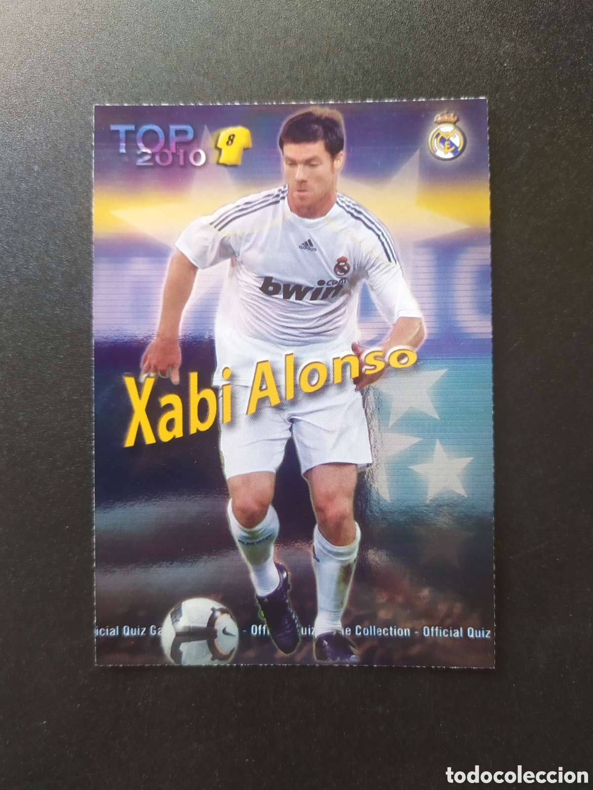 Cromos de f&uacute;tbol: Mundicromo fichas Liga 2009 2010 09 10 Xabi Alonso top brillo azul n&deg; 612 Real Madrid