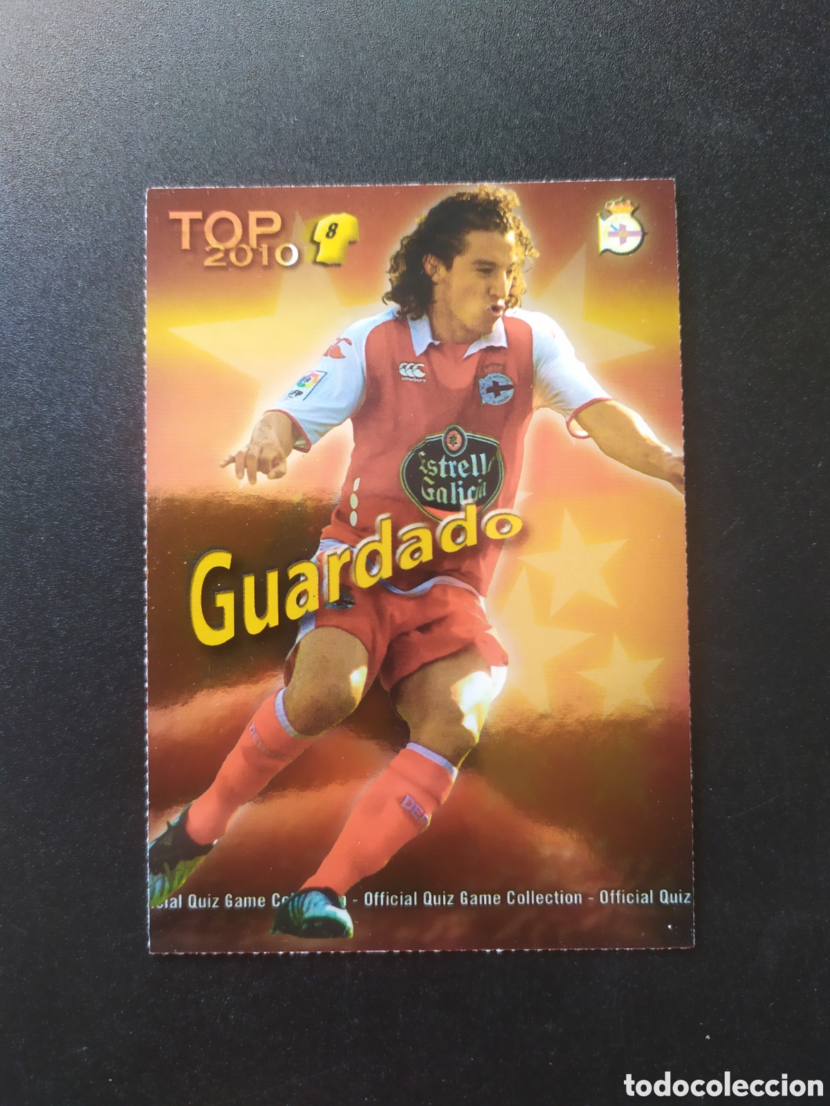 Cromos de f&uacute;tbol: Mundicromo fichas Liga 2009 2010 09 10 Guardado top brillo rojo n&deg; 609 Deportivo Coru&ntilde;a