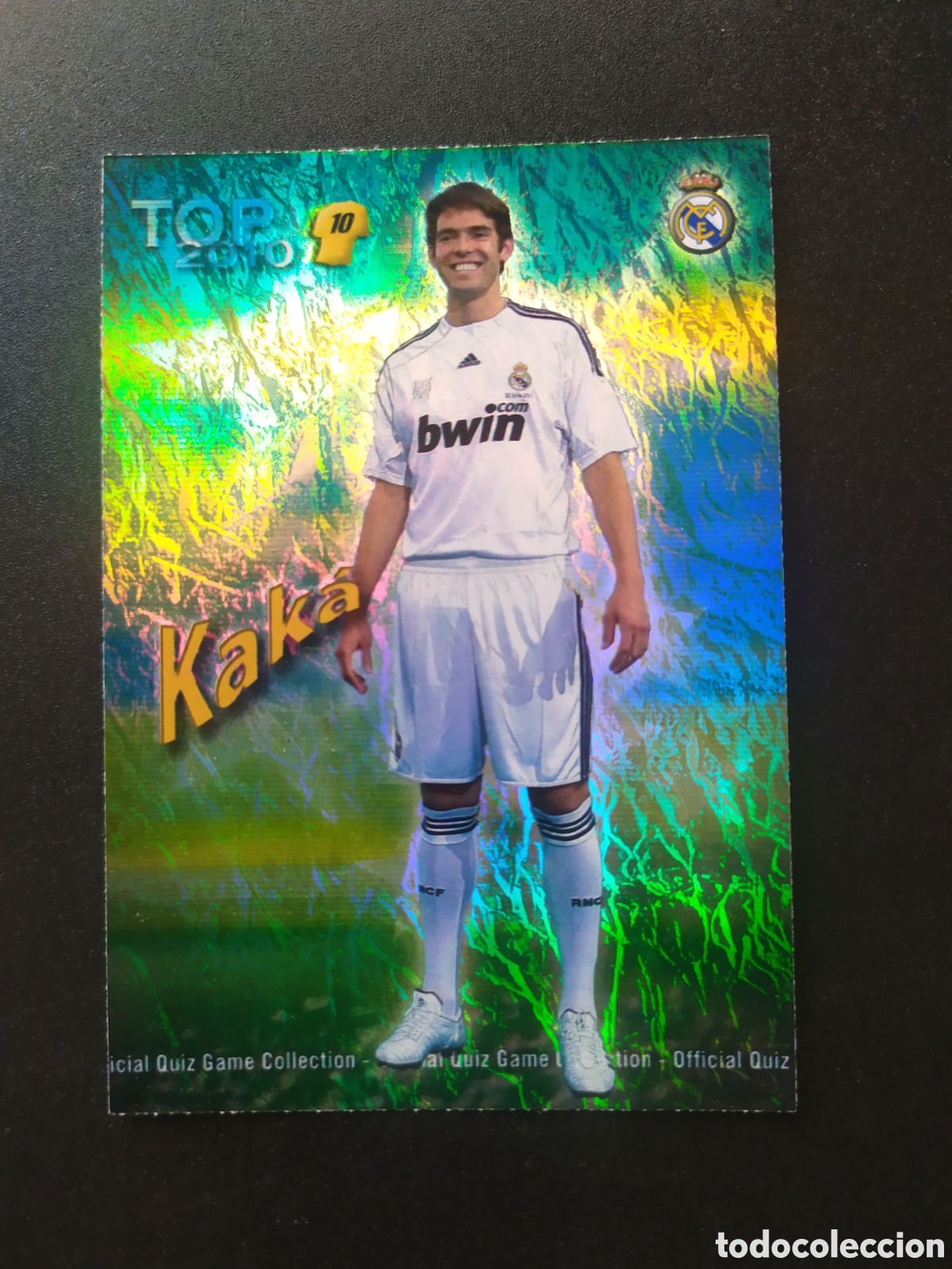 Cromos de f&uacute;tbol: Mundicromo fichas Liga 2009 2010 09 10 Kaka top brillo jaspeado n&deg; 614 Real Madrid