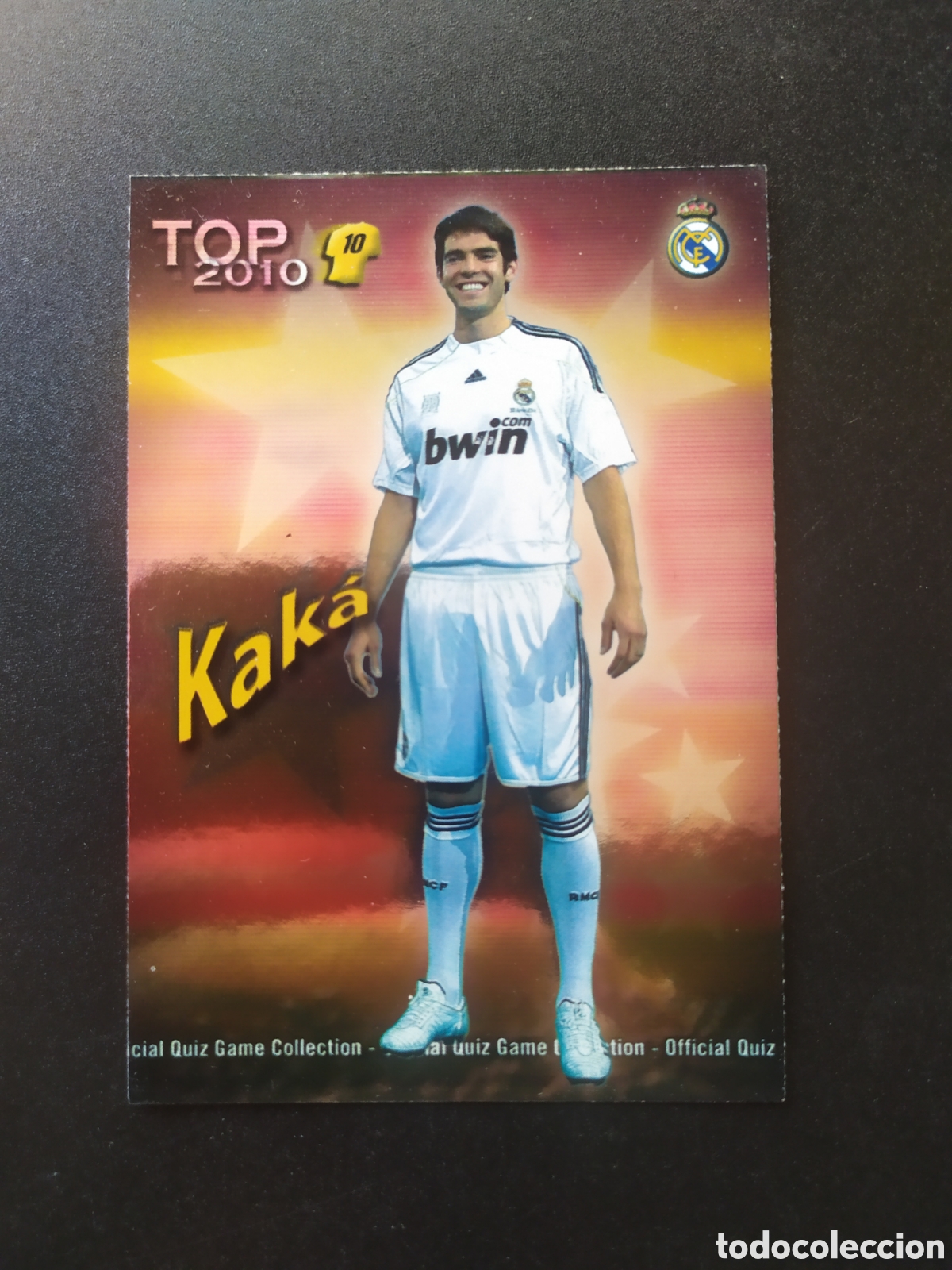 Cromos de f&uacute;tbol: Mundicromo fichas Liga 2009 2010 09 10 Kaka top brillo rojo n&deg; 614 Real Madrid