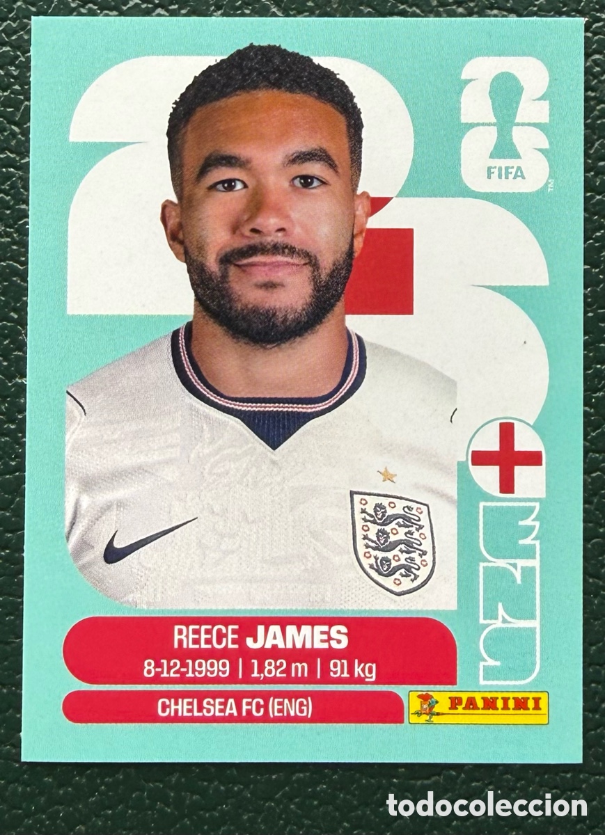 Cromos de f&uacute;tbol: ENG 7 REECE JAMES INGLATERRA CROMOS ALBUM FIFA WORLD CUP MUNDIAL 2026 PANINI