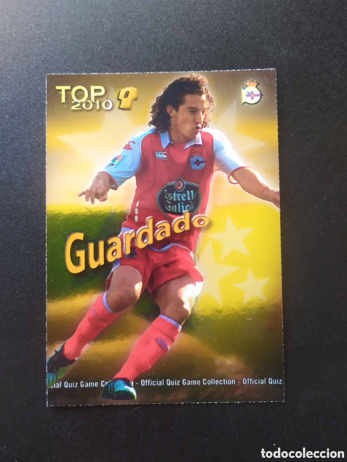 Cromos de f&uacute;tbol: Mundicromo fichas Liga 2009 2010 09 10 Guardado top brillo dorado n&deg; 609 Deportivo Coru&ntilde;a