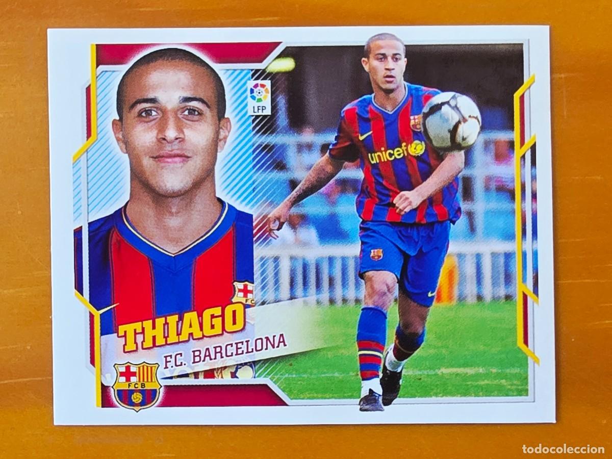 Cromos de f&uacute;tbol: 9 B Thiago Alc&aacute;ntara, FC Barcelona, Panini Ediciones Liga Este 2010 2011 10 11
