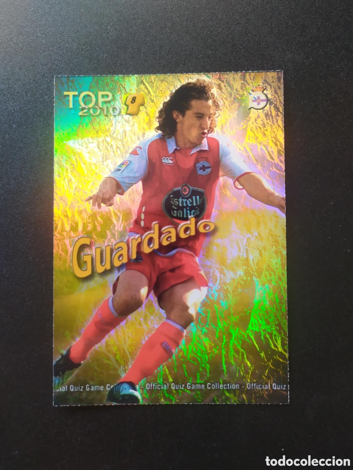 Cromos de f&uacute;tbol: Mundicromo fichas Liga 2009 2010 09 10 Guardado top brillo jaspeado n&deg; 609 Deportivo Coru&ntilde;a