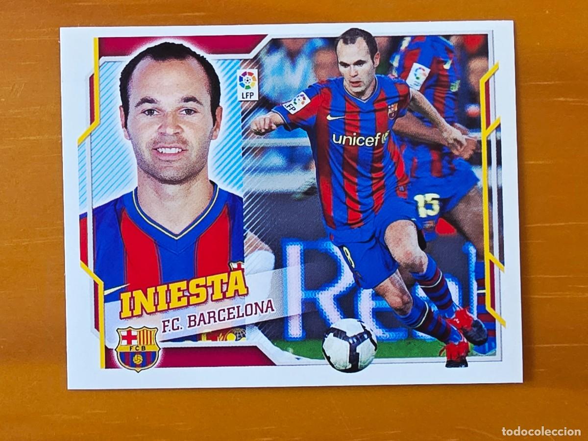 Cromos de f&uacute;tbol: 11 Andr&eacute;s Iniesta, FC Barcelona, Panini Ediciones Liga Este 2010 2011 10 11