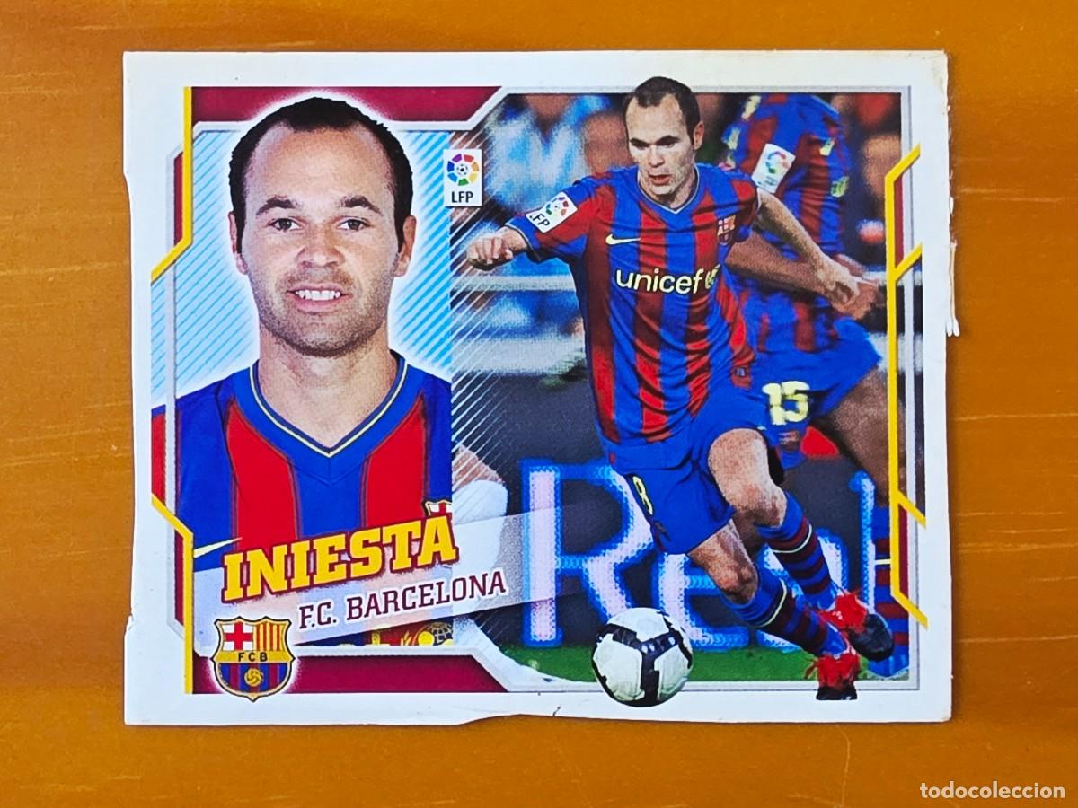 Cromos de f&uacute;tbol: 11 Andr&eacute;s Iniesta, FC Barcelona, Panini Ediciones Liga Este 2010 2011 10 11