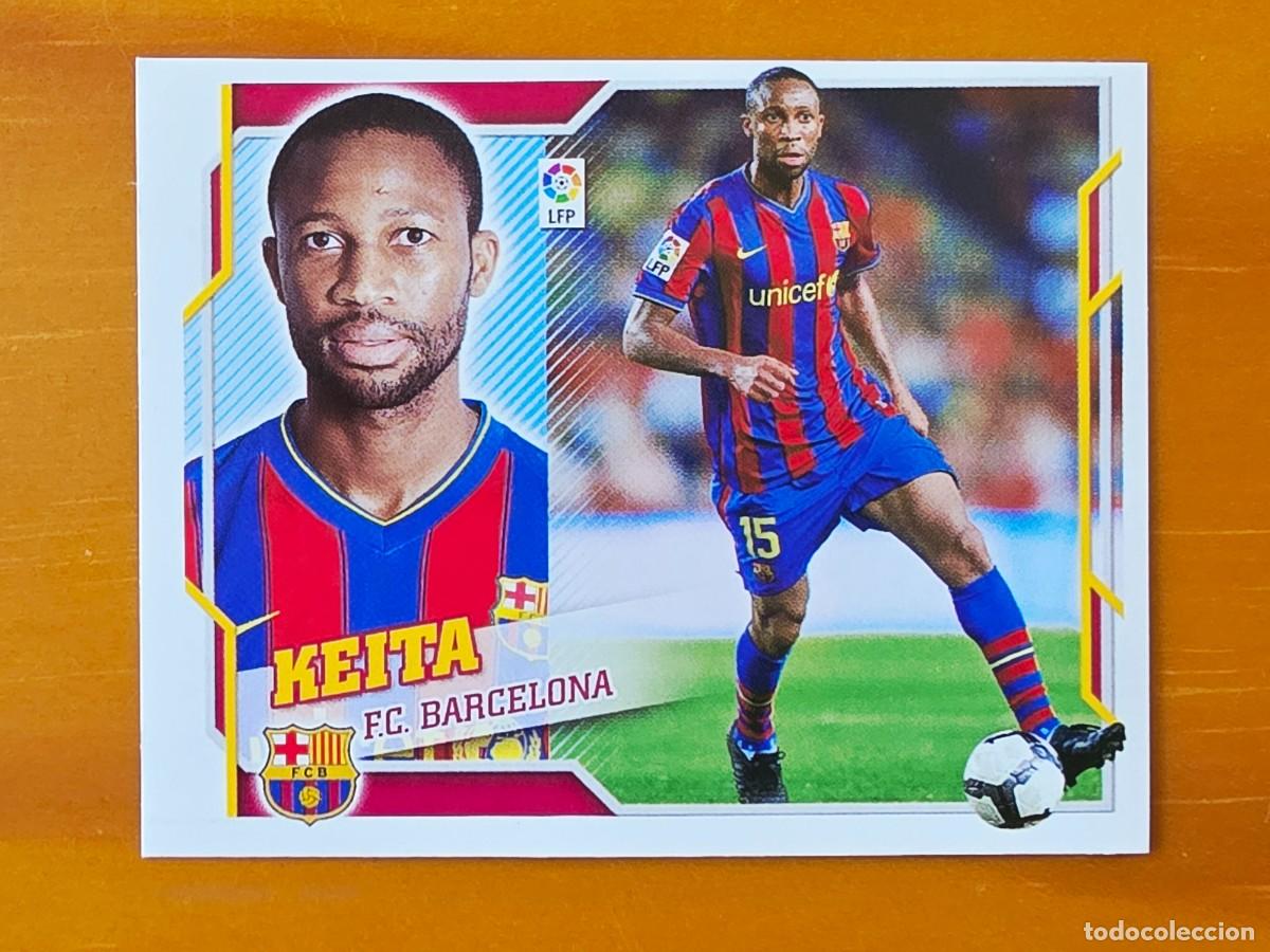 Cromos de f&uacute;tbol: 12 Keita, FC Barcelona, Panini Ediciones Liga Este 2010 2011 10 11