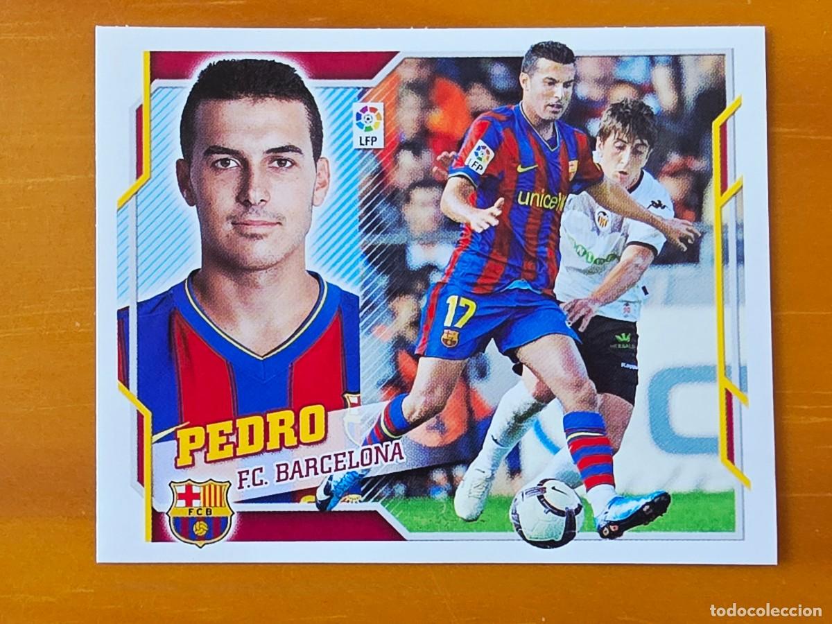 Cromos de f&uacute;tbol: 13 Pedro Rodr&iacute;guez, FC Barcelona, Panini Ediciones Liga Este 2010 2011 10 11