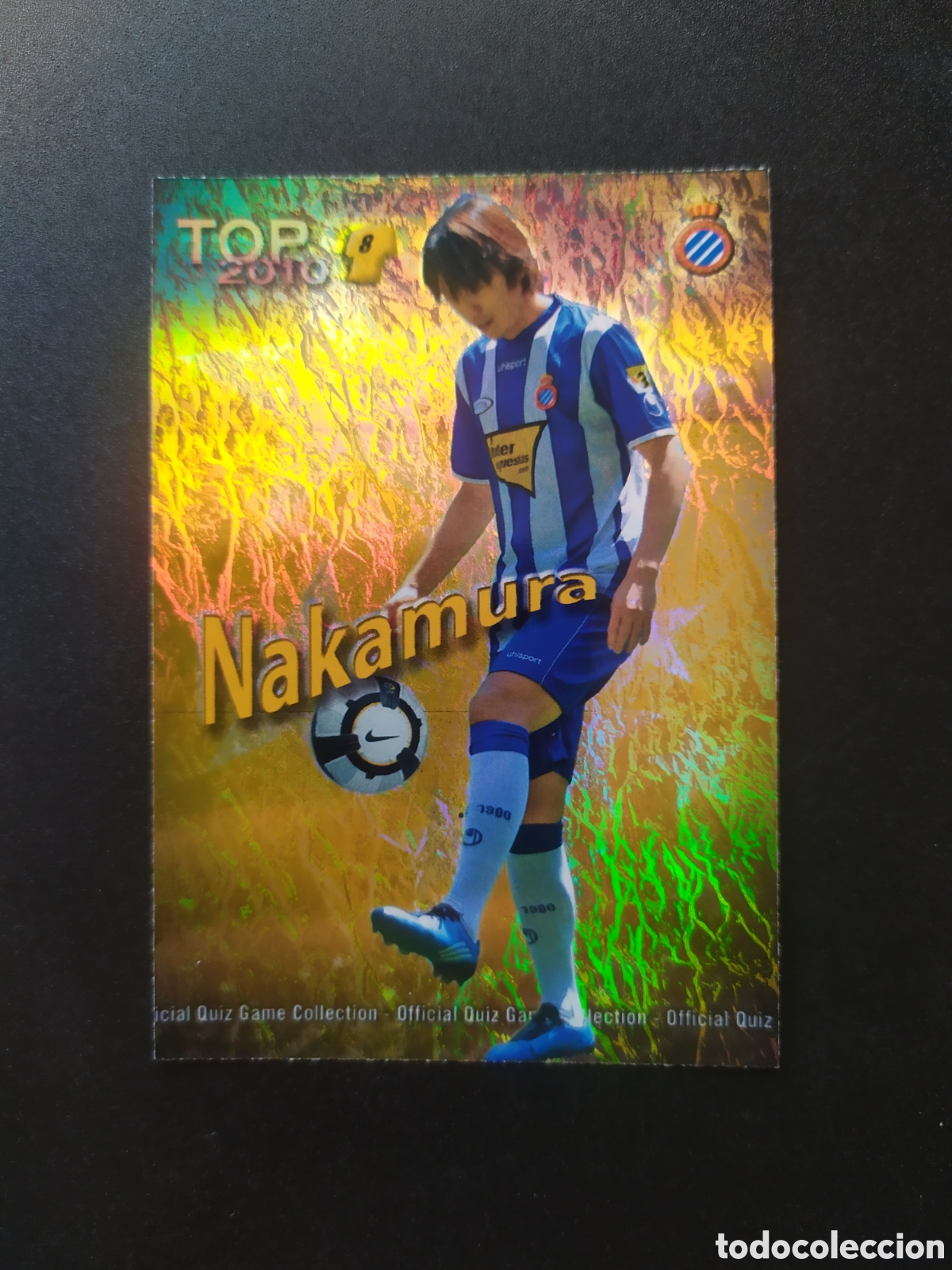 Cromos de f&uacute;tbol: Mundicromo fichas Liga 2009 2010 09 10 Nakamura top brillo jaspeado n&deg; 610 Espanyol