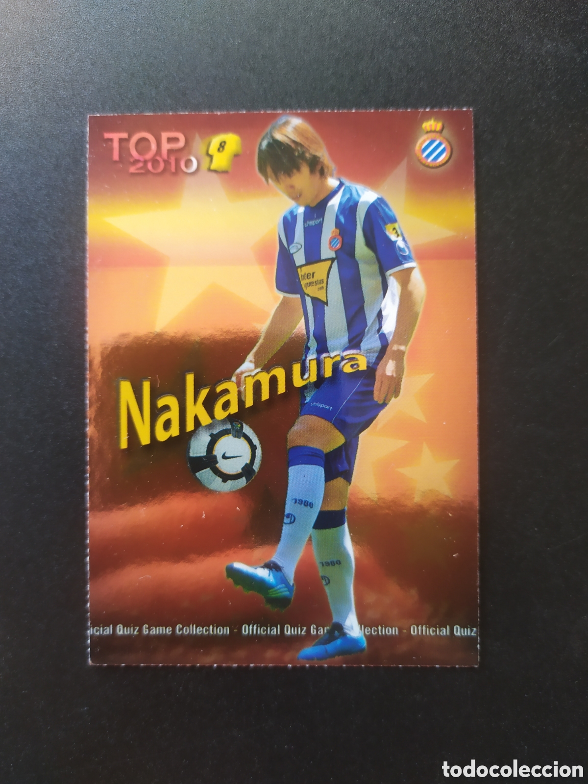 Cromos de f&uacute;tbol: Mundicromo fichas Liga 2009 2010 09 10 Nakamura top brillo rojo n&deg; 610 Espanyol