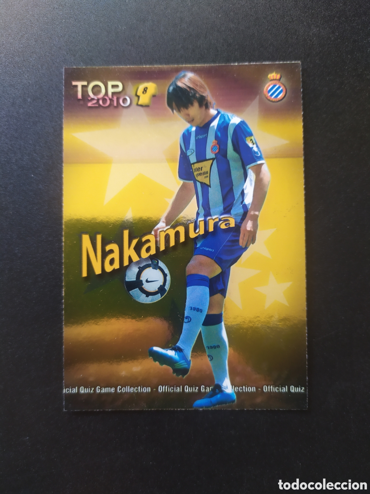 Football Stickers: Mundicromo fichas Liga 2009 2010 09 10 Nakamura top brillo dorado n&deg; 610 Espanyol