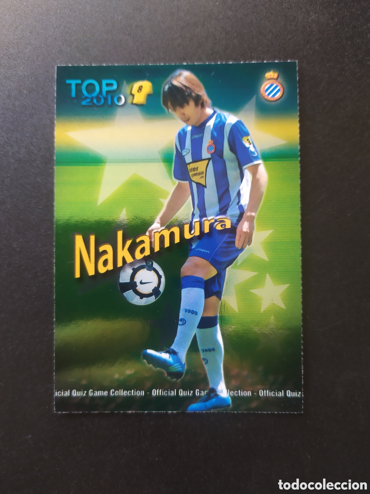 Football Stickers: Mundicromo fichas Liga 2009 2010 09 10 Nakamura top brillo verde n&deg; 610 Espanyol