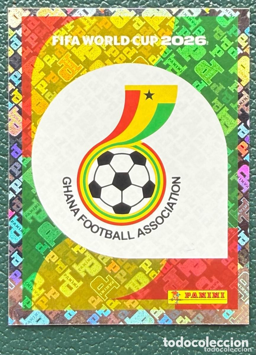 Football Stickers: GHA 1 ESCUDO GHANA CROMOS ALBUM FIFA WORLD CUP MUNDIAL 2026 PANINI