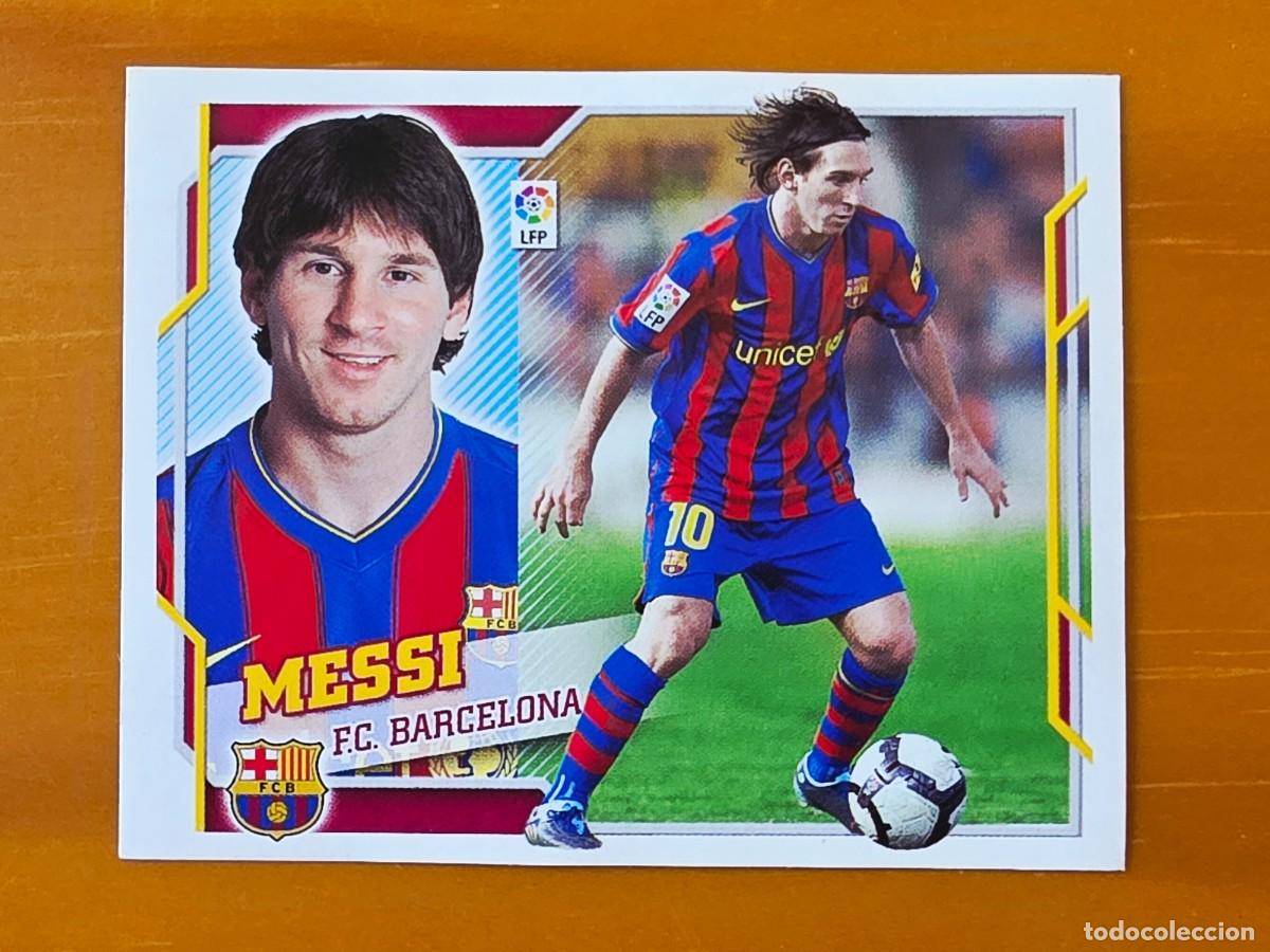 Cromos de f&uacute;tbol: 16 Leo Messi, FC Barcelona, Panini Ediciones Liga Este 2010 2011 10 11